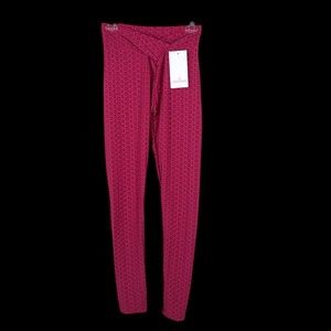 Athletic Leggings Barbie Pink, Honeycomb/Bubble/Waffle Texture; Barbiecore SZ M